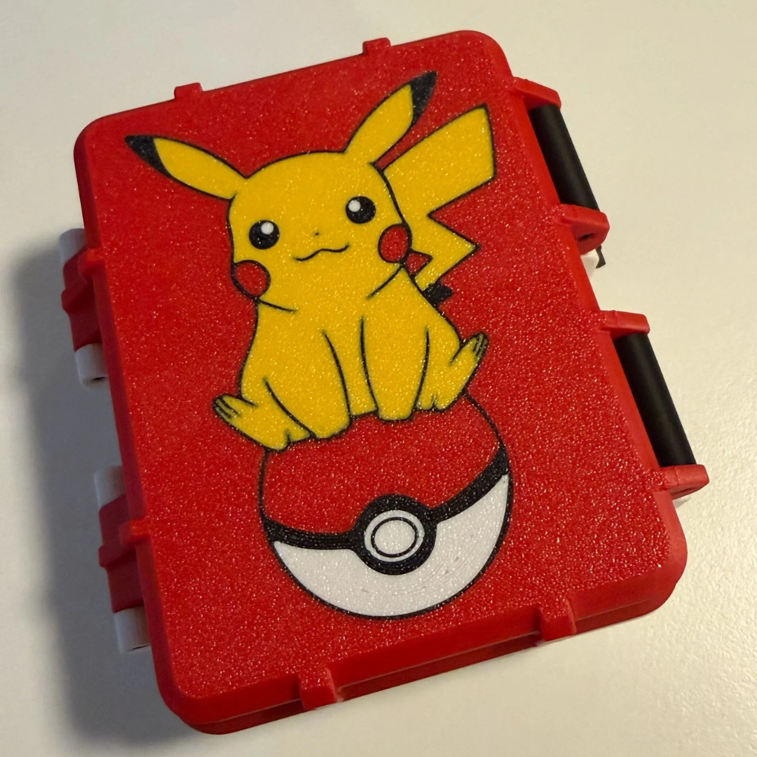 Caixa Porta Figurinhas Pokémon Pikachu