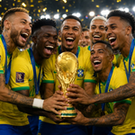 Taça Troféu 30cm Copa do Mundo FIFA Brasil Decoração Futebol