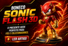 Boneco Sonic Flash 3D: O Presente Geek Perfeito para Fãs e Colecionadores