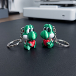 Chaveiro Yoshi com Coração Kit com 5
