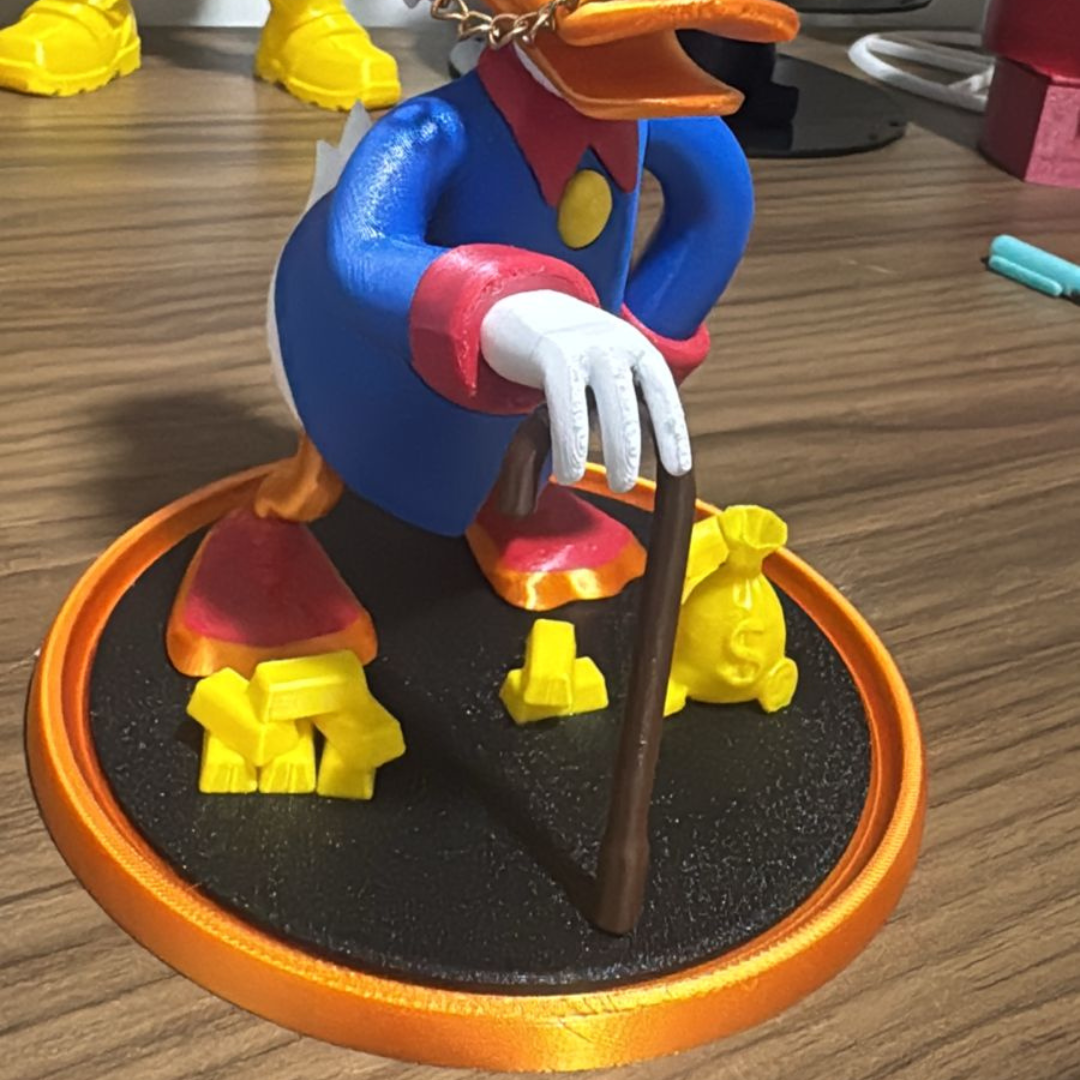 Vovô Milionário Edição Personalizada Colecionável Decoração Geek Presente Nerd Action Figure Impressão 3D