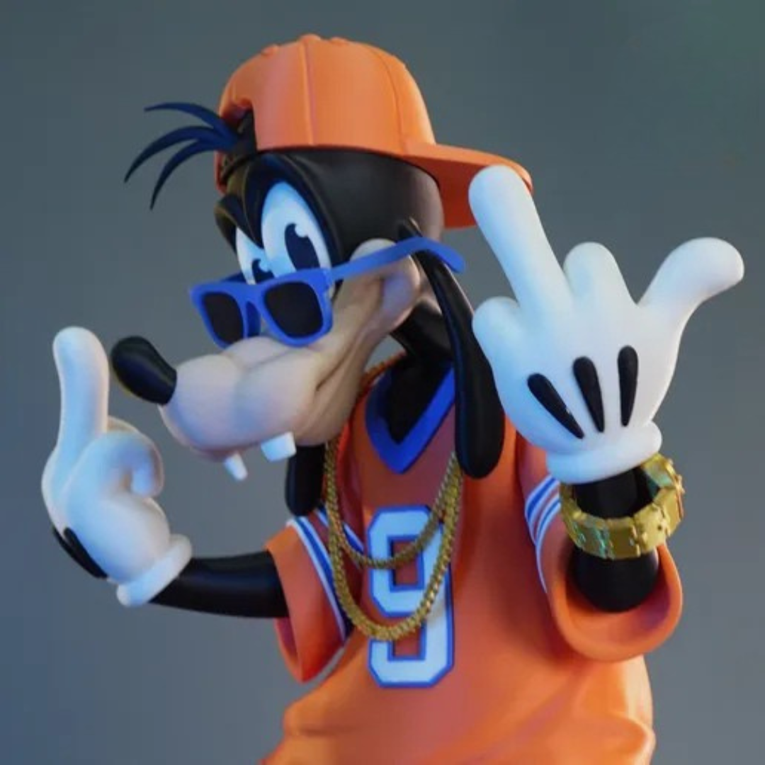 Pateta Hip Hop Action Figure Colecionável Estiloso