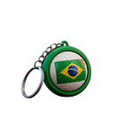 Chaveiro Giratório Bola de Futebol Bandeira do Brasil