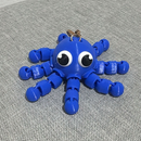 Chaveiro Polvo Articulado 3D