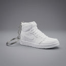 Chaveiro Tênis Sneaker 3D Branco com Argola – Encanto 3D