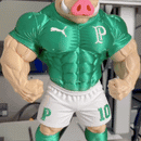 Mascote Porco Torcedor Premium 30cm Edição Colecionável