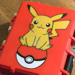 Caixa Porta Figurinhas Pokémon Pikachu