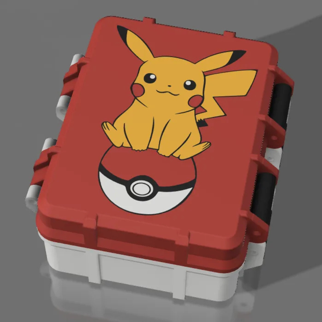 Caixa Porta Figurinhas Pokémon Pikachu