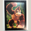 Quadro Decorativo Gorila Aventureiro A4 – Encanto 3D