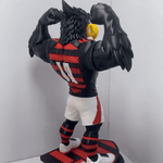 Mascote Urubu do Flamengo Estátua Decorativa 26 cm