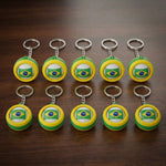 Chaveiro Giratório Bola de Futebol Bandeira do Brasil