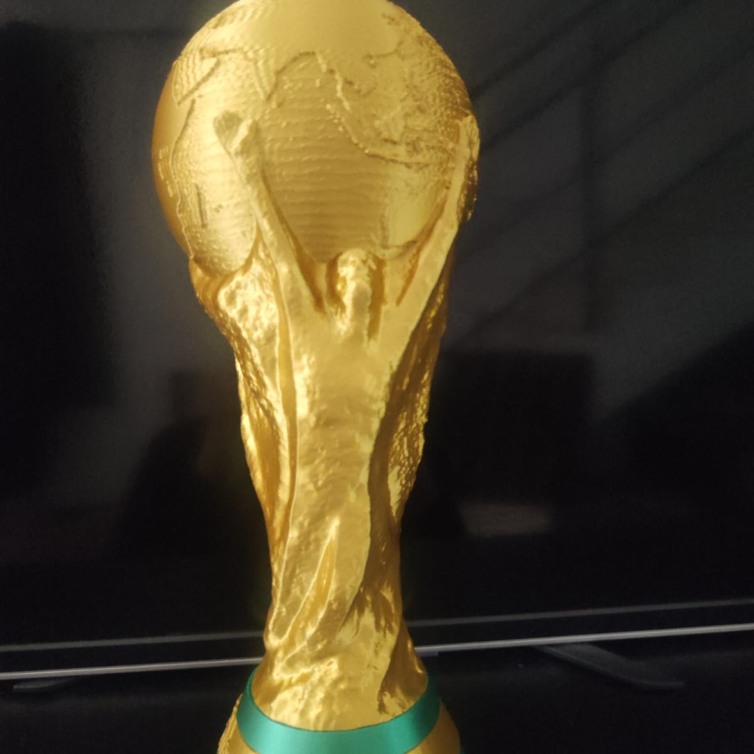Taça Troféu 30cm Copa do Mundo FIFA Brasil Decoração Futebol